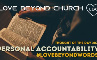 Day 203 Personal Accountability