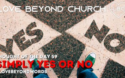 Day 59 Simply Yes or No