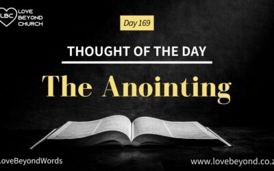 Day 169 The Anointing