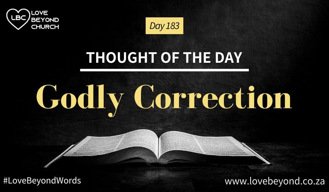 Day 183 Godly Correction