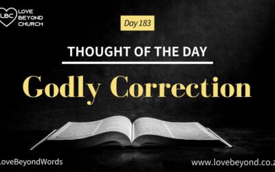 Day 183 Godly Correction