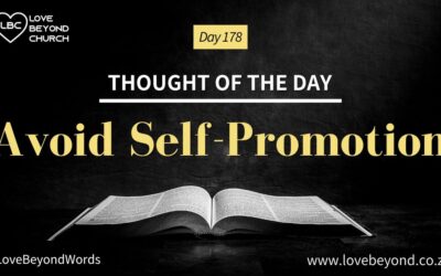 Day 178 Avoid Self-Promotion