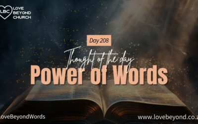 Day 208 Power of Words