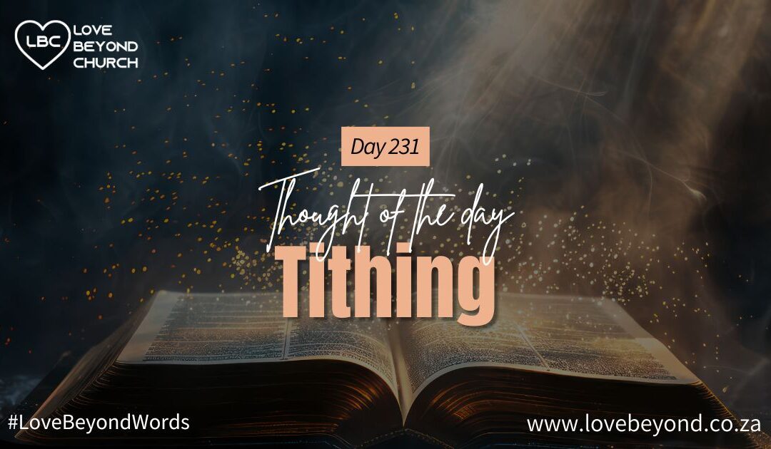Day 231 Tithing