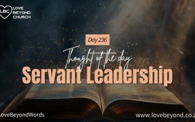 Day 236 Servant Leadership