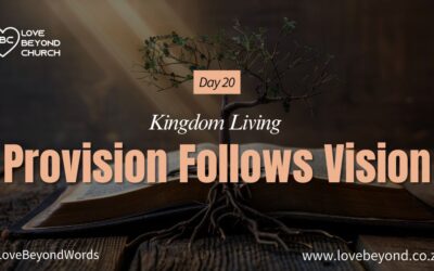 Day 20 Provision Follows Vision
