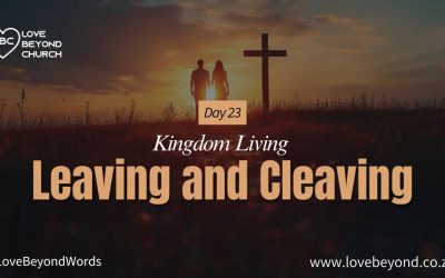 Day 23: Leaving and Cleaving