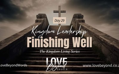 Day 29: Finishing Well